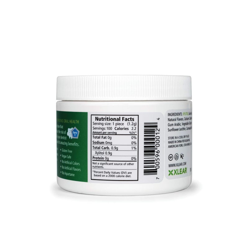 Spry Fresh Natural Xylitol Chewing Gum Dental Defense System - Aspartame-Free, Sugar-Free, Non-GMO, Gluten-Free (Spearmint, 100 Count - Pack of 1) - Image 4